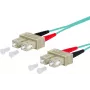 METZ CONNECT OpDAT Patch Cable OM3 SC-Duplex/SC-Duplex Multimode 3m Aqua LSZH I-V(ZN)H 50/125