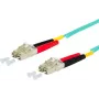 METZ CONNECT 151J1JOJO50E Skaidulinės optikos jungiamasis laidas LC Duplex į LC Duplex 50/125µm Daugiamodis OM3 5m Aqua