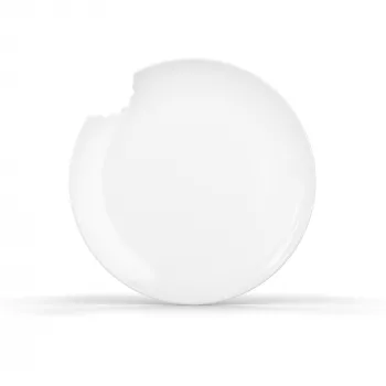FIFTYEIGHT PRODUCTS FIFTYEIGHT 2 lėkštės pyragams su „įkandintu“ kraštu Ø 20 cm balta