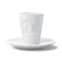 FIFTYEIGHT PRODUCTS Espresso puodelis su rankena 80 ml - Mischievous White