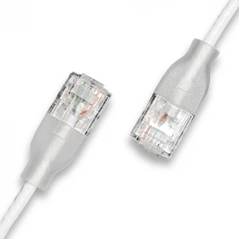 WANTEC Patch Cable UTP CAT6a eGlow 1,5m White (7405)
