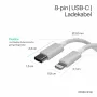 Flexline USB-C į Lightning laidas, PD, baltas, 0,5 m (FL31-13050)
