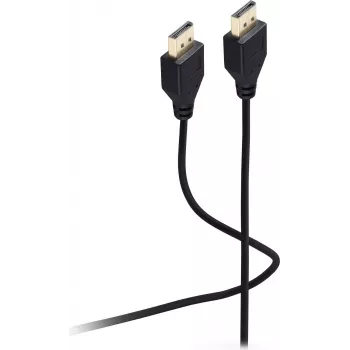 SHIVERPEAKS Flexline DisplayPort kabelis 1.2, Kištukas į Kištuką, UHD 4K, Itin plonas, Juodas, 1,5 m (FL31-49155)