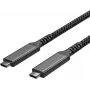 ShiverPeaks Flexline USB-C į USB-C laidas, USB 3.2 Gen 2, 100W PD, pintas nailonas, 2m (FL31-75007)