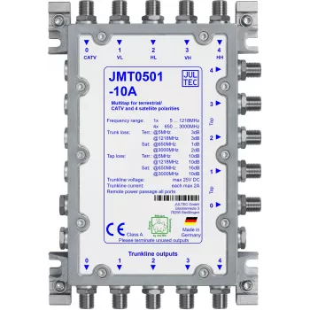 Jultec JMT0501-10A kelių išėjų skirstytuvas, 5 išėjimai, pasyvus, 10 dB