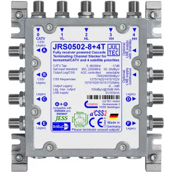 Jultec JRS0502-8+4T vieno kabelio keitiklis