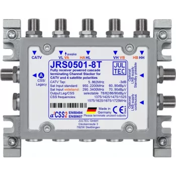 JULTEC JRS0501-8T 8 krypčių multiswitch palydovinei ir antžeminei televizijai