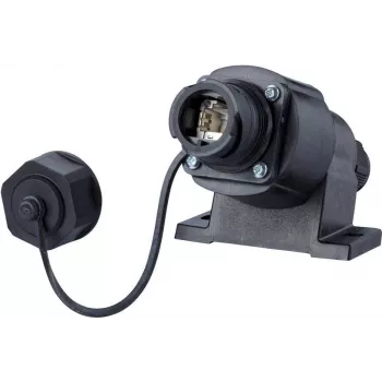 METZ E-DAT Industry IP67 V1 AP + RJ45 Field Jack Insert Cat.6A Class EA, T568B