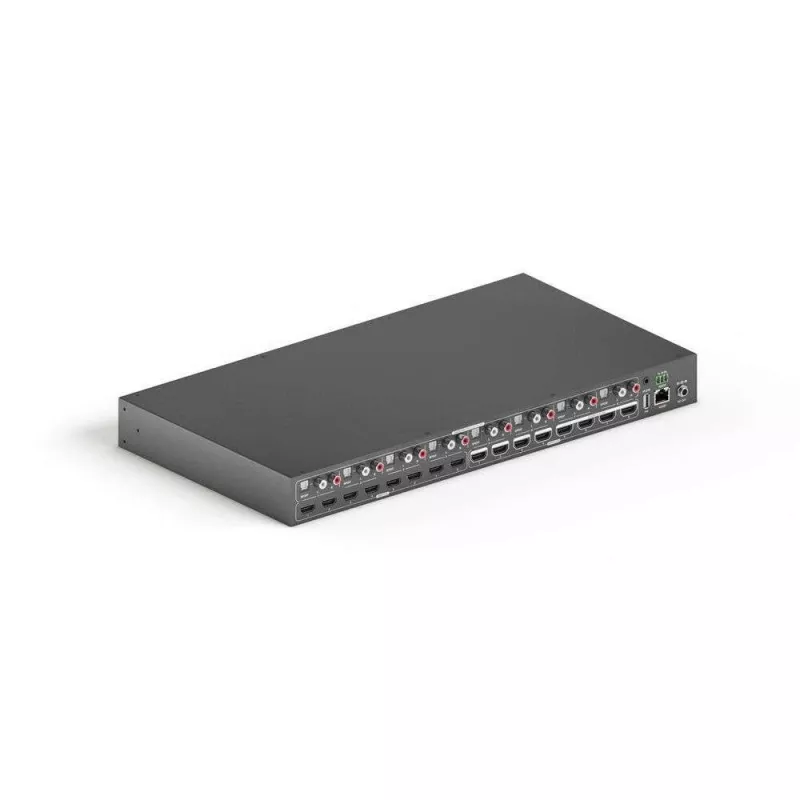 PureLink PureTools PT-MA-HD88DA - 8x8 HDMI matrica, 4K@60Hz, HDCP 2.2, 18 Gbps, garso išskyrimas, montuojama į stelažą