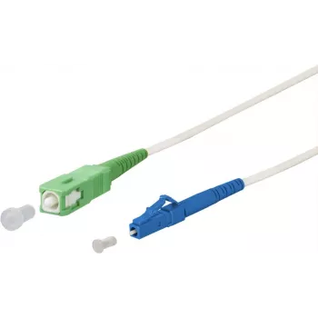 METZ CONNECT OpDAT Patch Cable SC-S APC/LC-S OS2 White 2.0 m