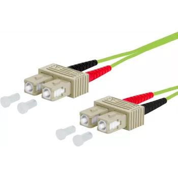 Metz Connect OpDAT šviesolaidinis jungiamasis laidas SC Duplex į SC Duplex OM5 10 m