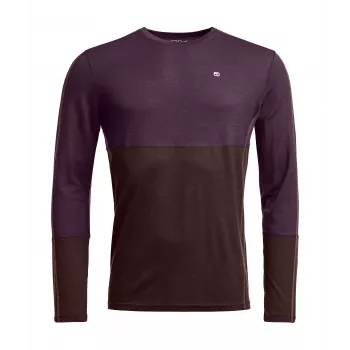 Ortovox 185 Rock N Wool Long Sleeve - Dark Wild Berry, Size L