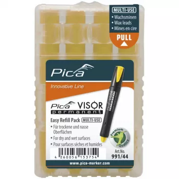 PICA-MARKER Pica VISOR Permanent Replacement Refills Yellow (10 vnt.)