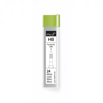 PICA-MARKER Pica Fine-Dry Refills HB - 12 šerdys, 0,9 mm, grafitas, juoda