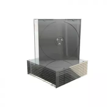 MEDIARANGE BOX21-M juvelyrinė dėžutė - 1 diskas - juoda - permatoma - plastikas - 120 mm - 140 mm