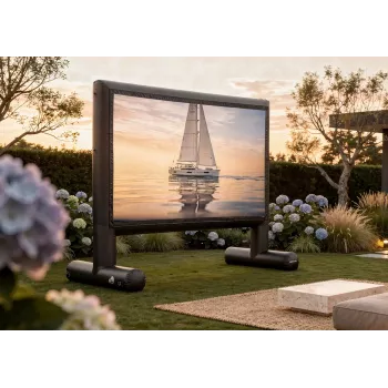 Celexon Inflatable Outdoor Projection Screen Professional INF 100, 100 inch 16:9, Matomas plotas 222 x 125 cm, suderinamas su 4K-UHD