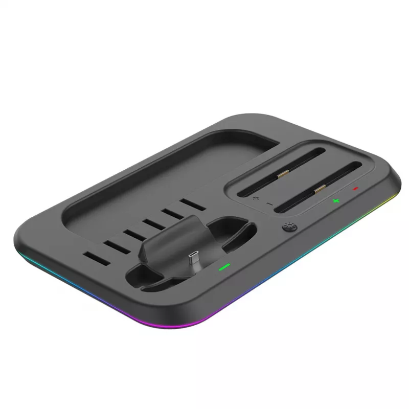 ready2gaming Nintendo Switch 2 įkrovimo stotelė - 4 Joy-Con įkroviklis su LED indikatoriais, juoda