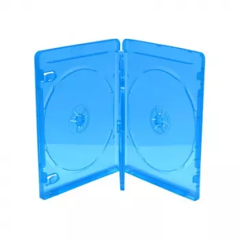 MEDIARANGE BOX38-4-30 papuošalų dėžutė - 4 diskai - mėlyna - permatoma - plastikas - 120 mm - atspari dulkėms - atspari įbrėžimams