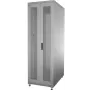 IT-BUDGET 19 inch tinklo spinta SRK - 42U - 600x600 mm - perforuotos dvigubos durys priekyje ir gale - iš anksto surinkta - šviesiai pilka (99ITB19SRK4266DTGNM)