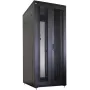 IT-BUDGET 19 inch tinklo spinta SRK - 42U - 800x800 mm - perforuotos dvigubos durys priekyje ir gale - kabelių kanalai - surinkta - juoda (99ITB19SRK4288DTSNM)