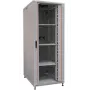 IT-BUDGET 19 colių tinklo spinta SRK - pilnas komplektas - 42U - 800x800 mm - stiklinės/plieninės durys - 4 aktyvūs ventiliatoriai - PDU - lentynos - surinkta - šviesiai pilka (99ITB19SRK4288GGM)