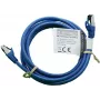 IT-BUDGET Full Copper Premium Patch Cable - Flex AWG 26 - Cat.8.1 - 2000 MHz - Halogen-Free - PoE+ - 40 Gbit - Blue - 3 m (90ITBFLEX81PK3B)