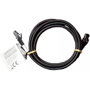 IT-BUDGET Full Copper Premium Patch Cable - Flex AWG 26 - Cat.8.1 - 2000 MHz - Halogen-Free - PoE+ - 40 GBit - Black - 3 m