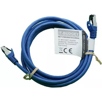 IT-BUDGET Full Copper Premium Patch Cable - Flex AWG 26 - Cat.8.1 - 2000 MHz - Halogen-Free - PoE+ - 40 Gbit - Mėlyna - 2 m
