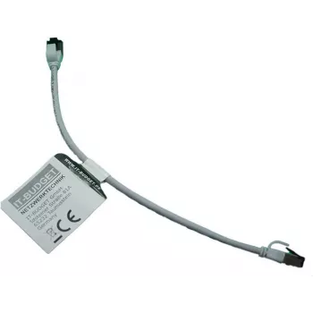 IT-BUDGET Full Copper Premium Patch Cable - Slim AWG 28 - Cat.8.1 - 2000 MHz - Halogen-Free - PoE+ - 40 GBit - Grey - 0.50 m (90ITBSLIM81PK050G)
