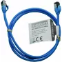 IT-BUDGET Full Copper Premium Patch Cable - Slim AWG 28 - Cat.8.1 - 2000 MHz - Halogen-Free - PoE+ - 40 GBit - Blue - 1.5 m (90ITBSLIM81PK15B)