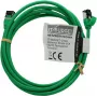 IT-BUDGET Full Copper Premium Patch Cable - Slim AWG 28 - Cat.8.1 - 2000 MHz - Halogen-Free - PoE+ - 40 GBit - Green - 2 m