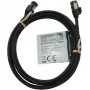 IT-BUDGET Full Copper Premium Patch Cable - Slim AWG 28 - Cat.8.1 - 2000 MHz - Halogen-Free - PoE+ - 40 Gbit - Black - 2 m