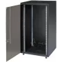 IT-BUDGET 19-Inch Network Cabinet SJB - 15U - 600x600 mm - Glass Door - Rear Panel - Black (W-SJB6060-15S-161)