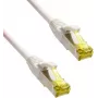 IT-BUDGET Full Copper Premium Patch Cable - Super Flex TPE - Cat.6A - su Cat.7 žaliava - 600 MHz - Halogen-Free - PoE+ - 10GBit - Balta - 1,5 m