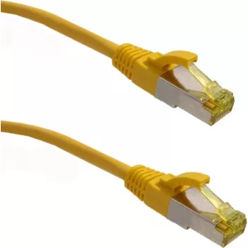 IT-BUDGET Full Copper Premium Patch Cable - Super Flex TPE - Cat.6A - su Cat.7 žaliava - 600 MHz - Halogen-Free - PoE+ - 10GBit - Geltona - 1 m (90ITBFLEX6A7PK1Y)