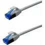 IT-BUDGET Full Copper Premium Patch Cable - Slim AWG 28 - Cat.6A - 500 MHz - Halogen-Free - PoE++ - 10 Gbit - Pilka - 1,5 m