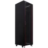 IT-BUDGET 19-Inch Network Rack SRK - 42U - 600x800 mm - Glass/Solid Steel Door - Flatpack - Black (90ITB19SRK4268GSN)