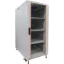 IT-BUDGET 19 inch tinklo spinta SRK - pilnas komplektas - 27U - 600x600 mm - stiklinės/plieninės durys - 4 aktyvūs ventiliatoriai - PSD - lentynos - plokščioje pakuotėje - šviesiai pilka (90ITB19SRK2766GG)