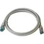 IT-BUDGET Full Copper Premium Patch Cable - Cat.6A - 500 MHz - Halogen-Free - PoE+ - AWG 26/7 - Grey - 0.15 m