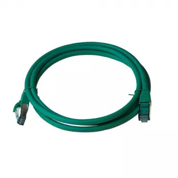 IT-BUDGET Full Copper Premium Patch Cable Cat.6A 500 MHz LSZH PoE+ AWG 26/7 Green 1,5 m