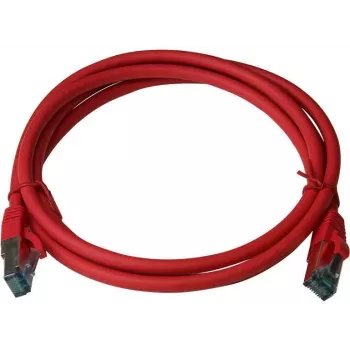IT-BUDGET Full Copper Premium Patch Cable - Cat.6A - 500 MHz - Halogen-Free - PoE+ - AWG 26/7 - Red - 10 m