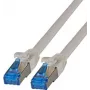 IT-BUDGET Premium Patch Cable - Super Flex TPE - Cat.6A - 500MHz - LSZH - PoE+ - AWG 27 - Grey - 0.25 m