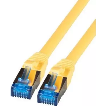 IT-BUDGET Full Copper Premium Patch Cable - Super Flex TPE - Cat.6A - 500MHz - LSZH - PoE+ - AWG 27 - Geltona - 3 m