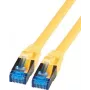 IT-BUDGET Full Copper Premium Patch Cable - Super Flex TPE - Cat.6A - 500MHz - LSZH - PoE+ - AWG 27 - Geltona - 3 m