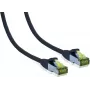 IT-BUDGET Full Copper Premium Patch Cable - Cat.6A su Cat.7 žaliava - 600 MHz - Halogen-Free - PoE+ - 10GBit - Juoda - 30 m