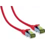 IT-BUDGET Full Copper Premium Patch Cable - Cat.6A su Cat.7 žaliava - 600 MHz - Halogen-Free - PoE+ - 10Gbit - Raudona - 25 m