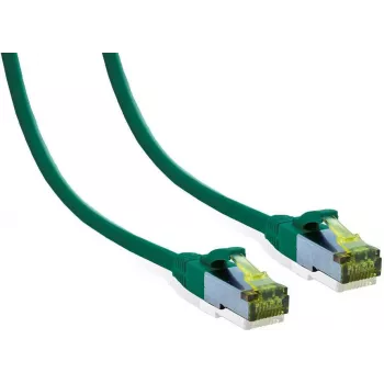 IT-BUDGET Full Copper Premium Patch Cable Cat.6A su Cat.7 žaliava 600 MHz halogen-free PoE+ 10GBit žalia 25 m
