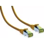 IT-BUDGET Full Copper Premium Patch Cable Cat.6A su Cat.7 Raw Cable 600 MHz LSZH PoE+ 10Gbit Geltona 5 m