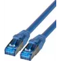 IT-BUDGET Full Copper Premium Patch Cable - Super Flex TPE - Cat.6A - 500MHz - LSZH - PoE+ - AWG 27 - Blue - 1 m