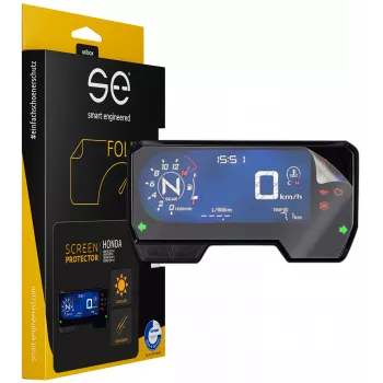 smart.engineered SE-DCP-2-0102-0048-1-M ekrano apsauginė plėvelė, skirta Honda CBR650R, CB650R, CBR500R, CB500F/X (2019+) - permatoma